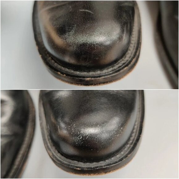 JIGSAW UK Western Zipper Boots Floral Embossed Black Suede Leather Size 38 US 7 - Picture 8 of 16